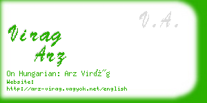 virag arz business card